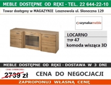 LOCARNO T47  KOMODA 3D WISZĄCA  DĄB OLEJ ZŁOCISTY